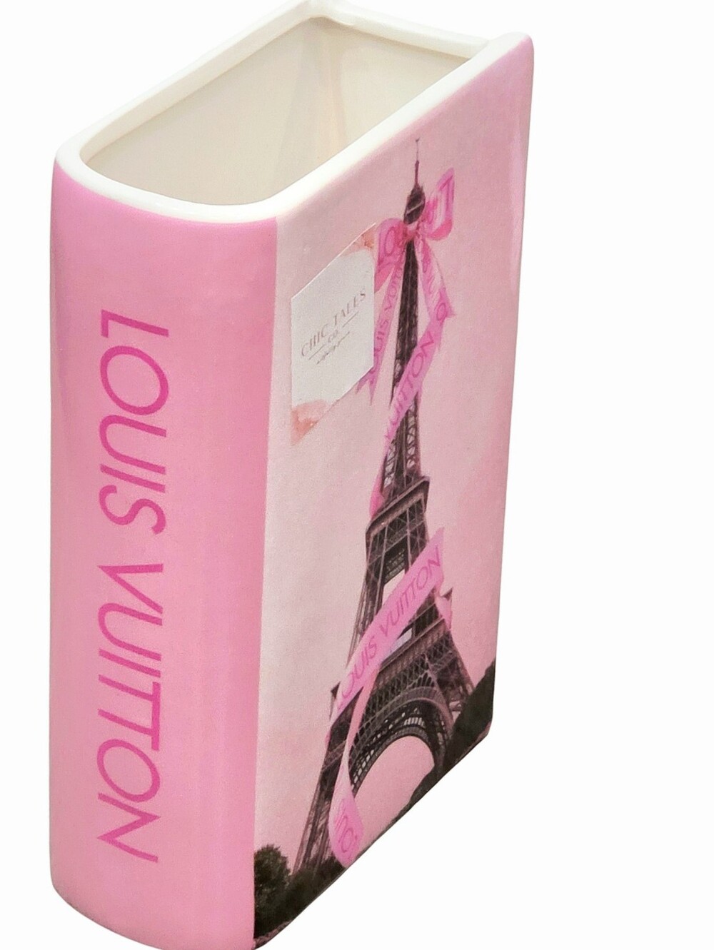 At Home Louis Vuitton Eiffel Tower Ceramic Book Decor/Vase